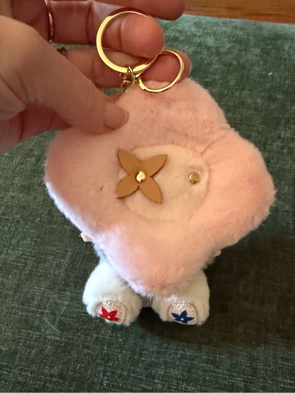 Adorable stuffed key chain or bag charm, brand new, never used